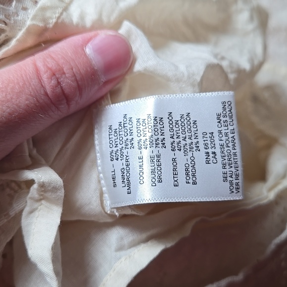 Anthropologie Verb Pallavi Singhee Agneza eyelet lace open tie-back midi dress - Picture 8 of 8